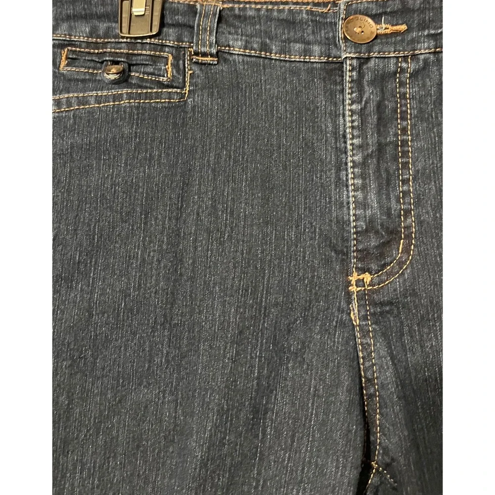 Bandolino Ivette Dark Wash‎ Bermuda Denim Shorts Womens Size 6 Stretch Blue